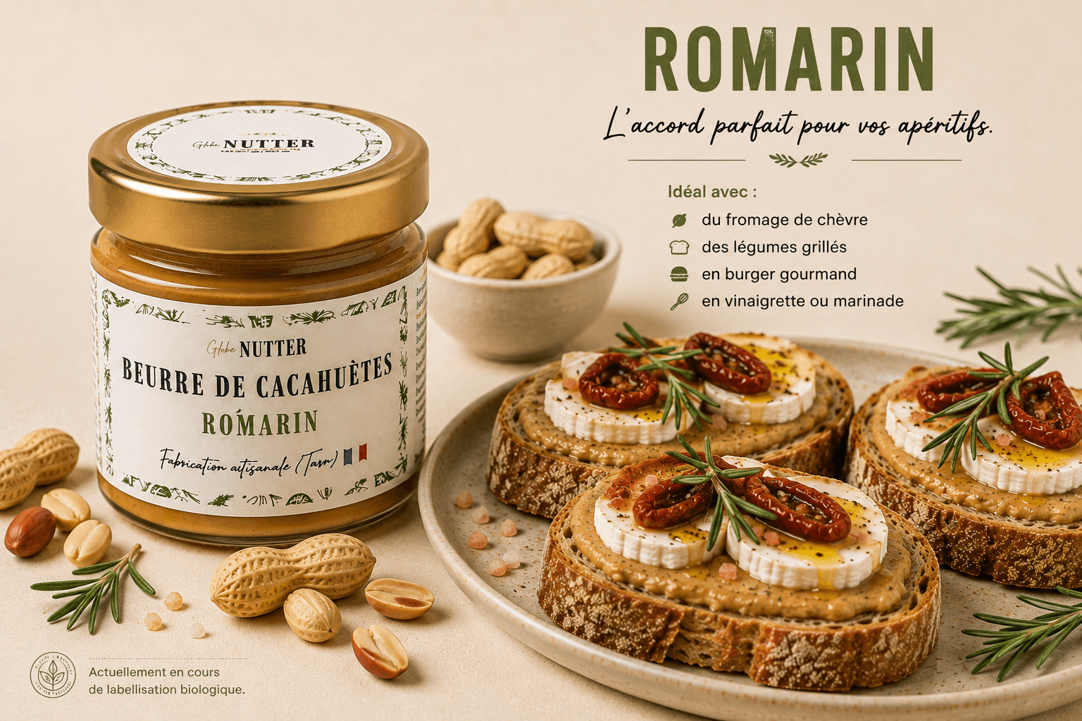Beurre de cacahuètes au romarin - Miniature 2