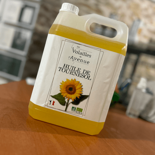 Huile de tournesol vierge bio 5L