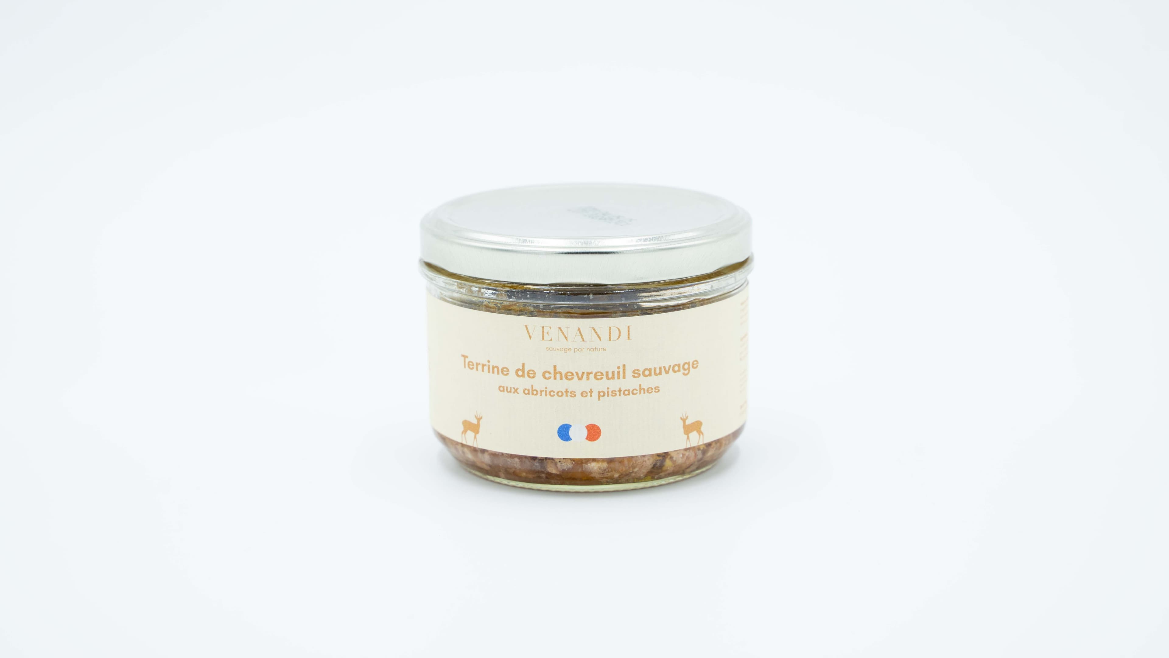 Terrine de Chevreuil sauvage aux Abricots et Pistaches - 180g - Photo 1 sur 2