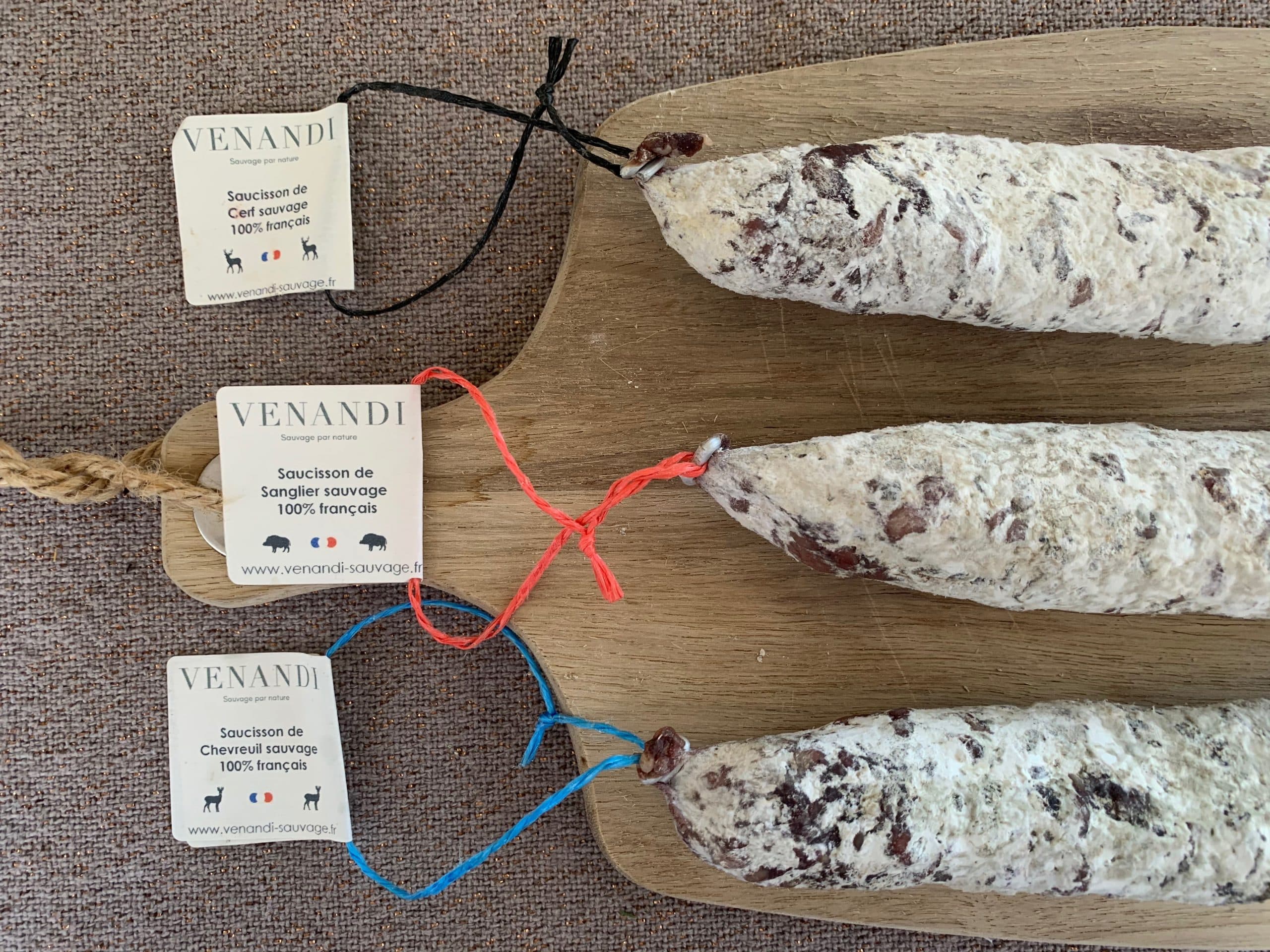 Trilogie de saucissons de gibier 100% français - Photo 1 sur 1