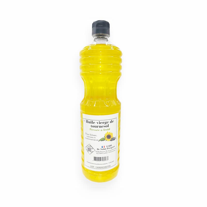 Huile vierge de tournesol