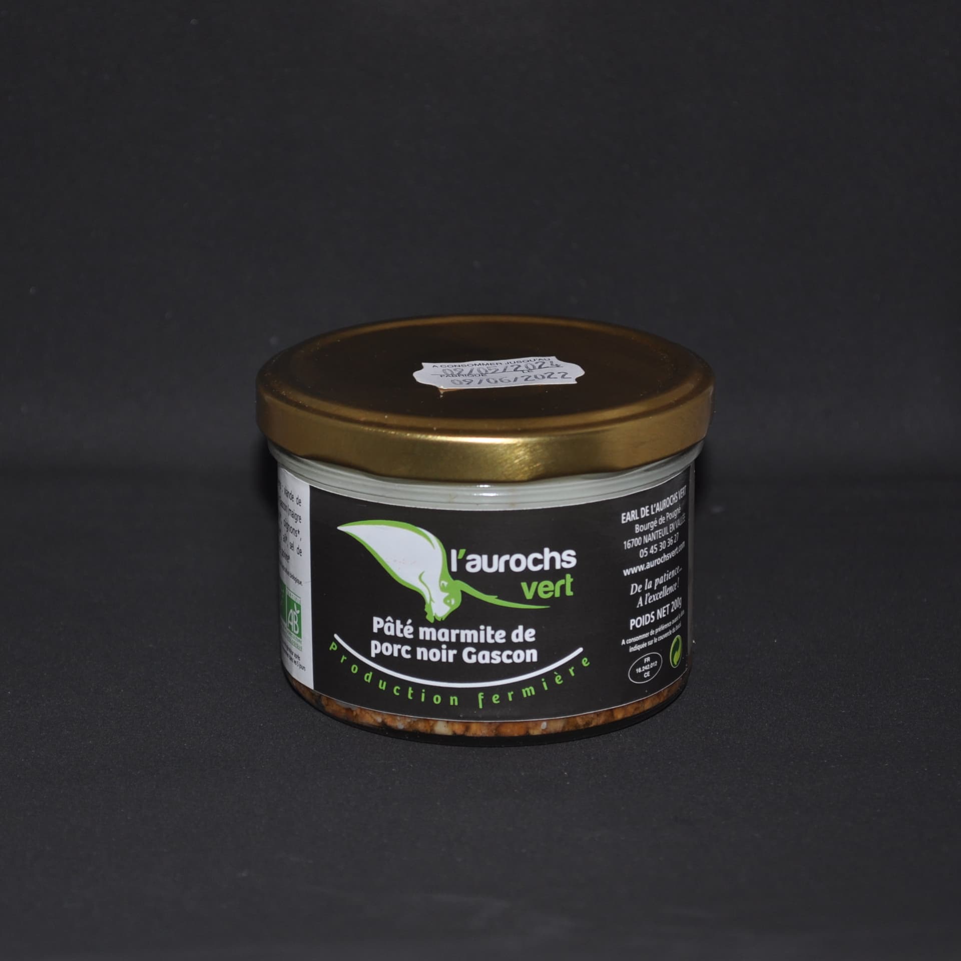 Pâté marmite de porc noir Gascon BIO