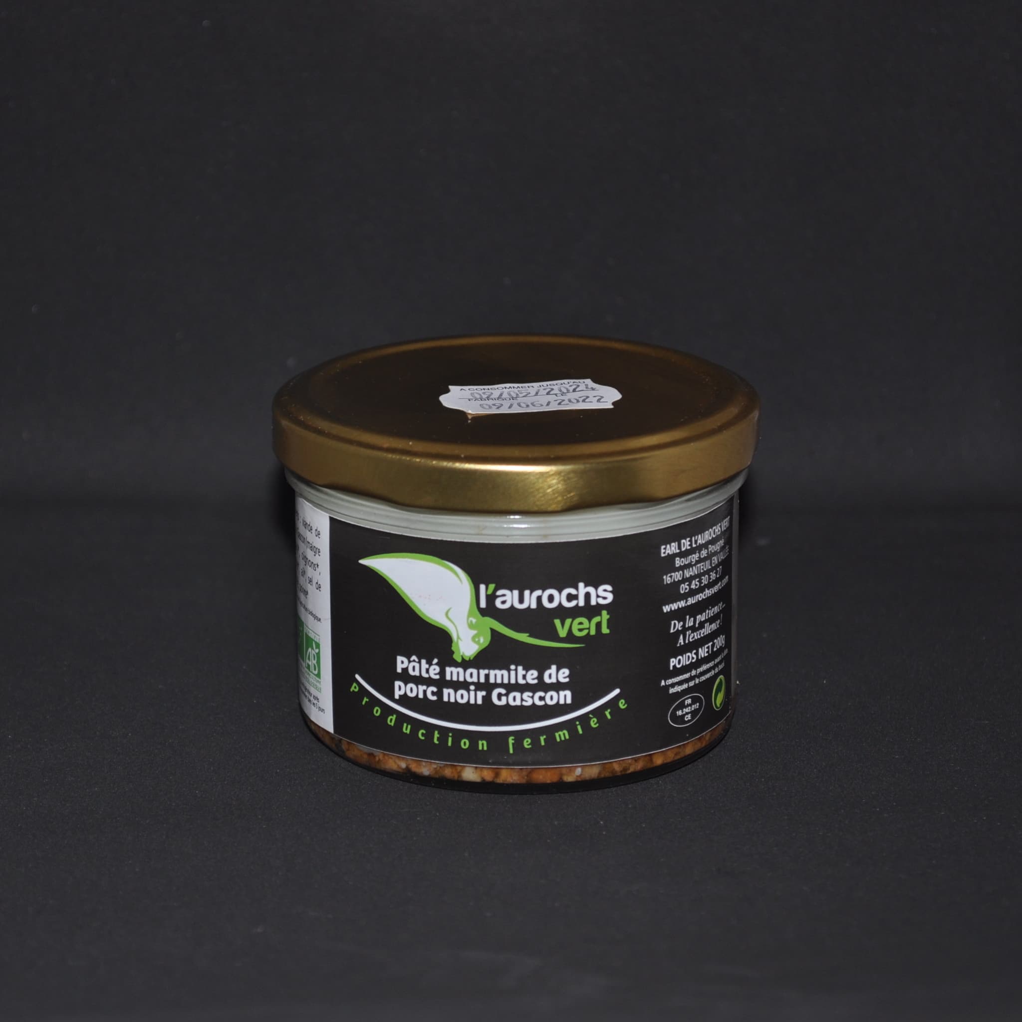 Pâté marmite de porc noir Gascon BIO