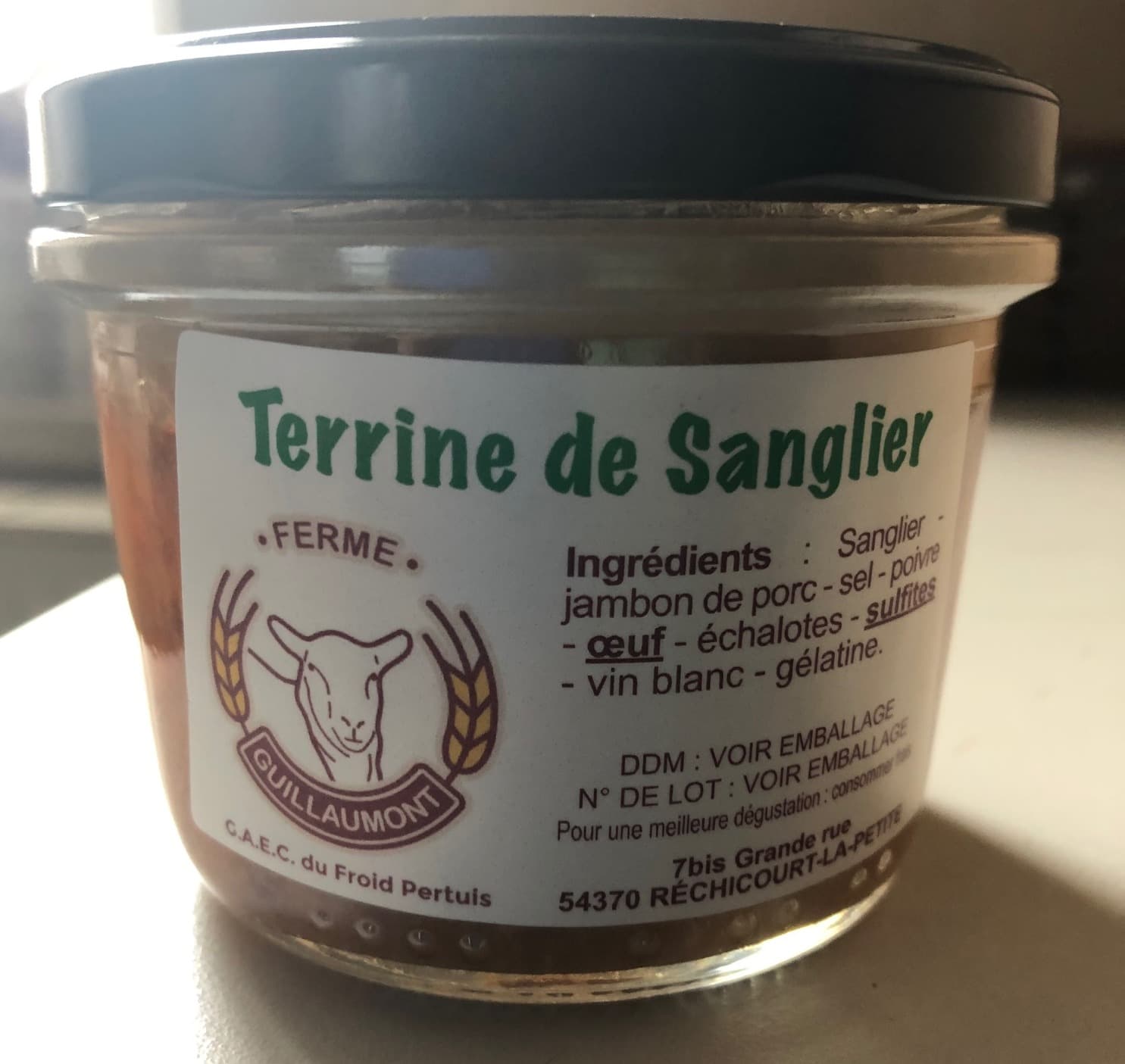 Terrine de Sanglier - Photo 1 sur 1