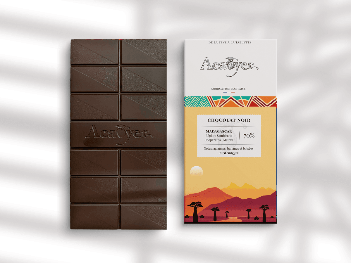 Chocolat noir - Madagascar - 70% - Photo 1 sur 2