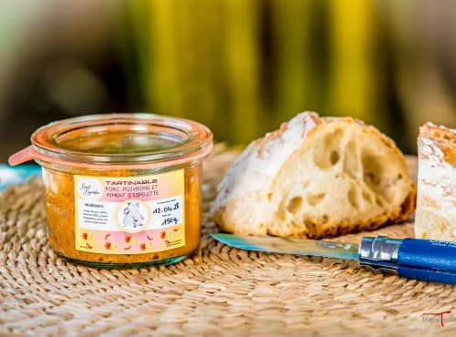 Tartinable porc, poivron et piment d'espelette