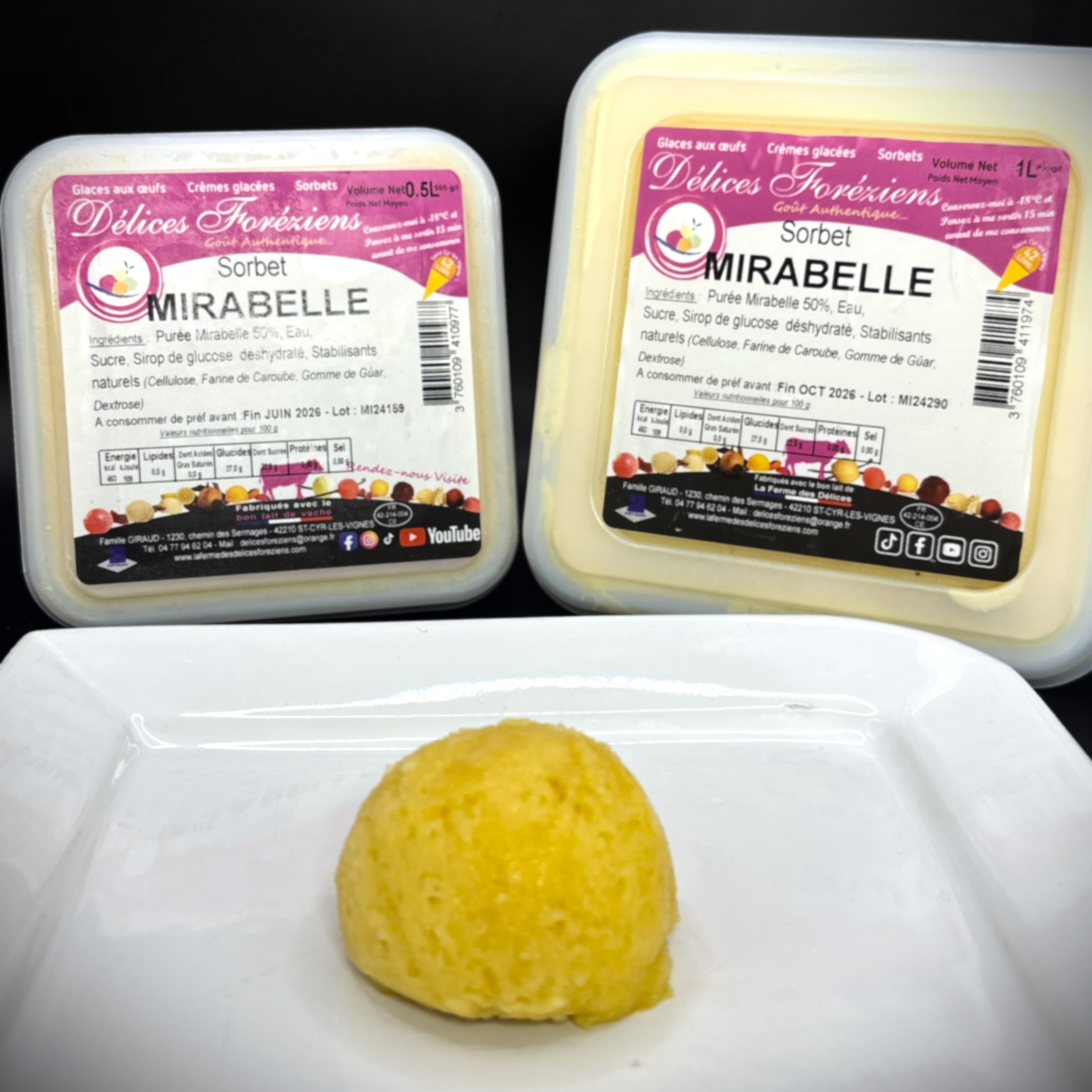 Sorbet Mirabelle - Photo 1 sur 1