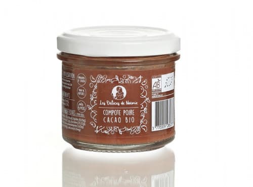 Lot de 3 Compotes Bio dès 6 Mois – Poire & Cacao - Photo 1 sur 1