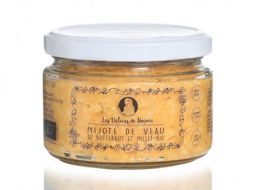Lot de 3 Petits Pots Bio – Bébé 12 Mois : Mijoté de Veau au Butternut et Millet