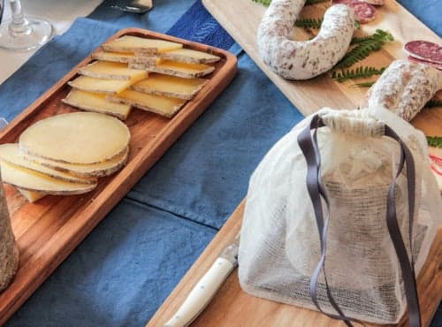 Coffret duo - Le Connaisseur : fromage Sanérac et saucisson sec