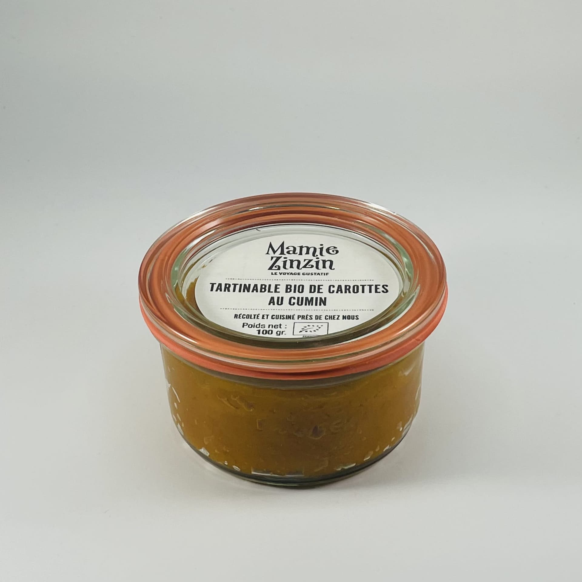 tartinable bio de carottes au cumin