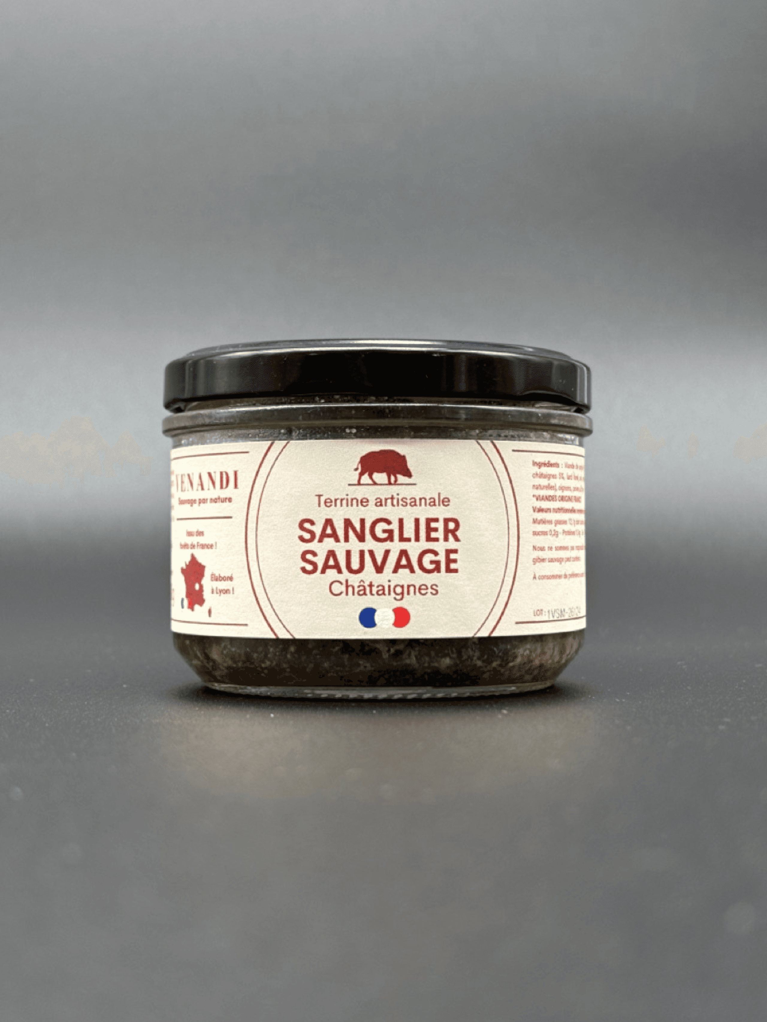 Terrine – Sanglier Sauvage 100% Français aux Châtaignes - Photo 1 sur 2