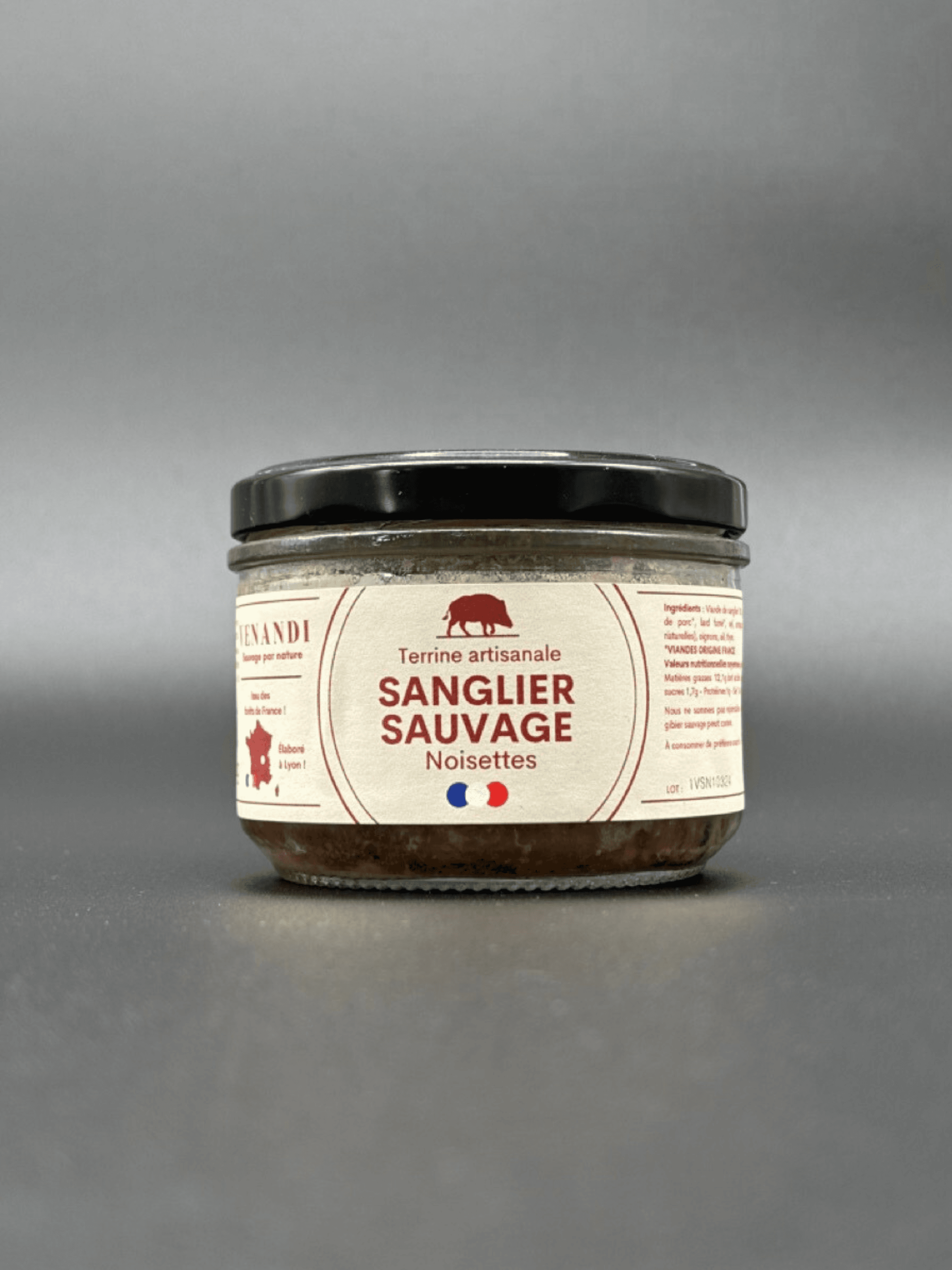Terrine – Sanglier Sauvage 100% Français / Noisettes