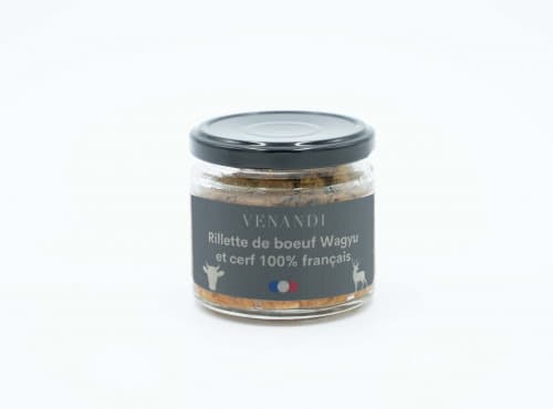 Rillette de viande de Bœuf Wagyu et cerf 100% français - Photo 1 sur 1