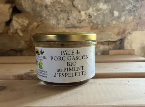 Pâté de campagne de porc gascon au piment d'Espelette 190g bio - Photo 1 sur 1