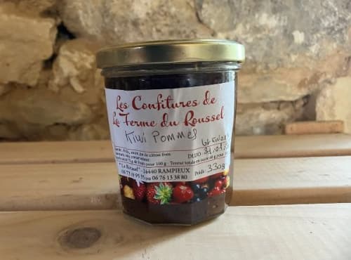 Confiture de kiwi pommes 330g - Photo 1 sur 1