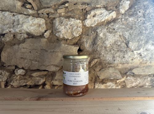 Saucisses confites de porc gascon BIO