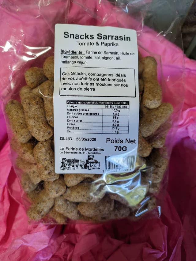 Soufflés sarrasin à la tomate et au paprika