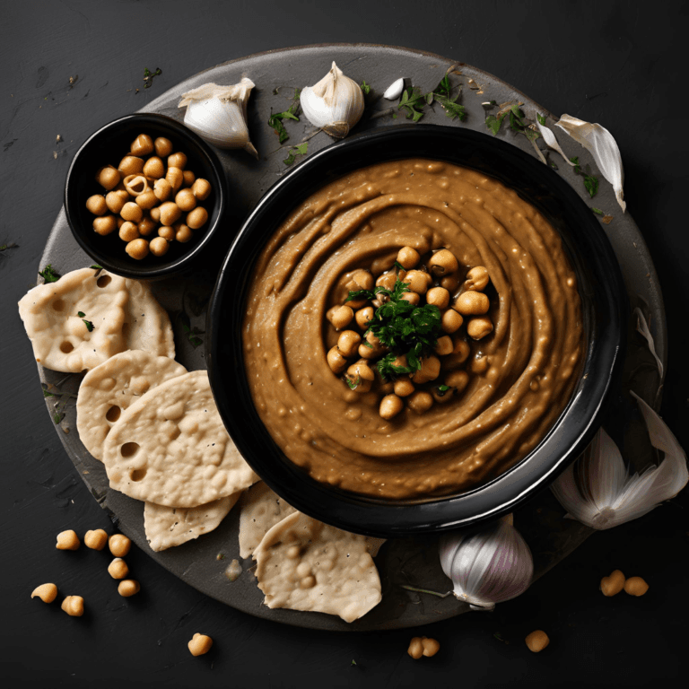 Houmous à l’ail noir bio