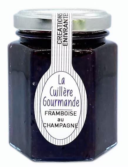 Confiture de FRAMBOISE AU CHAMPAGNE