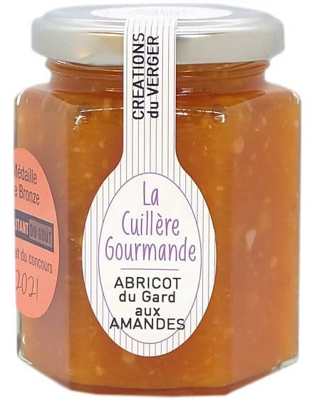 Confiture d'ABRICOT du Gard aux amandes - Photo 1 sur 1