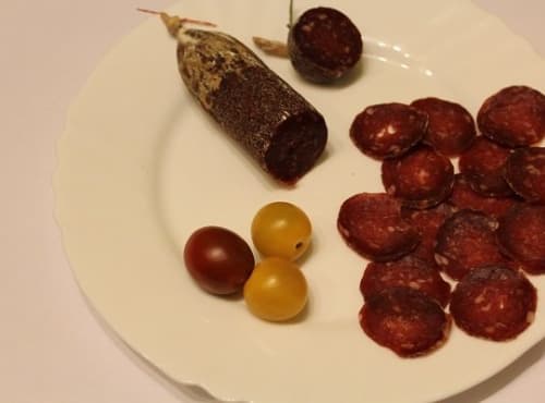 Lot de 5 Saucissons secs : sanglier, chevreuil, cerf, mouton, chorizo d'agneau - Photo 1 sur 1