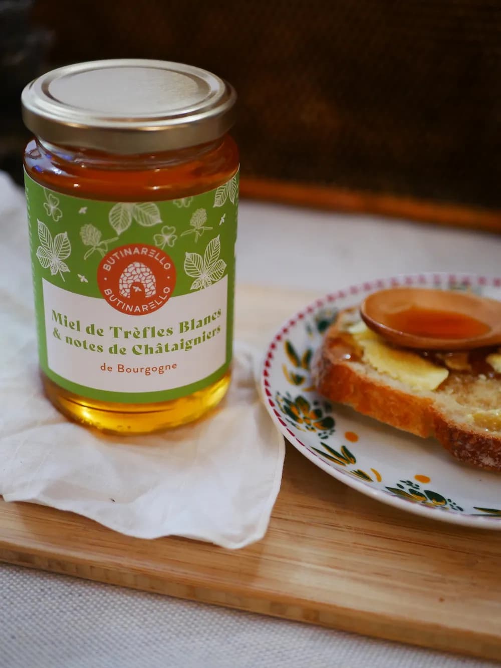 Miel de Trèfles Blancs & Notes de Châtaigniers Bio - Bourgogne