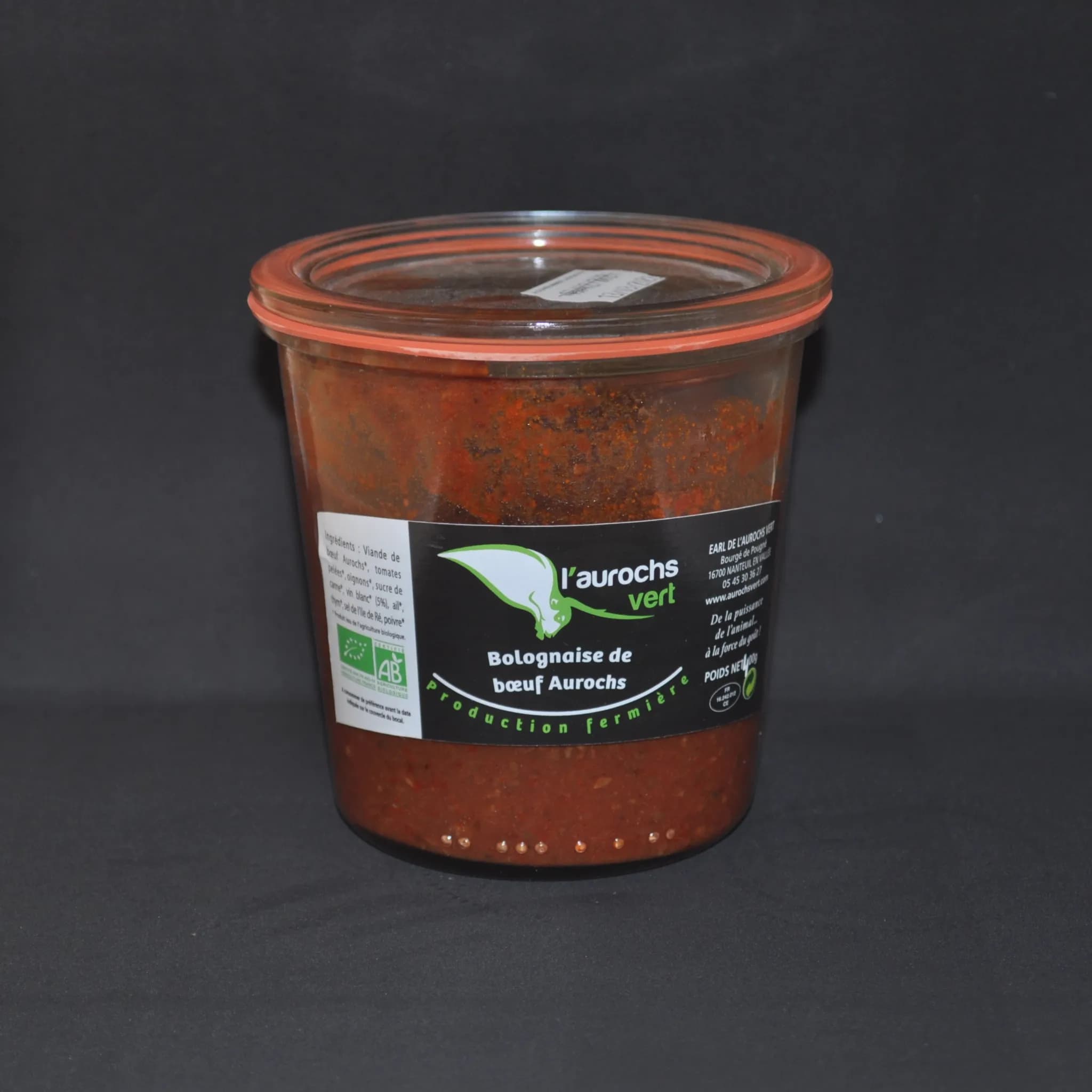 Bolognaise de bœuf Aurochs