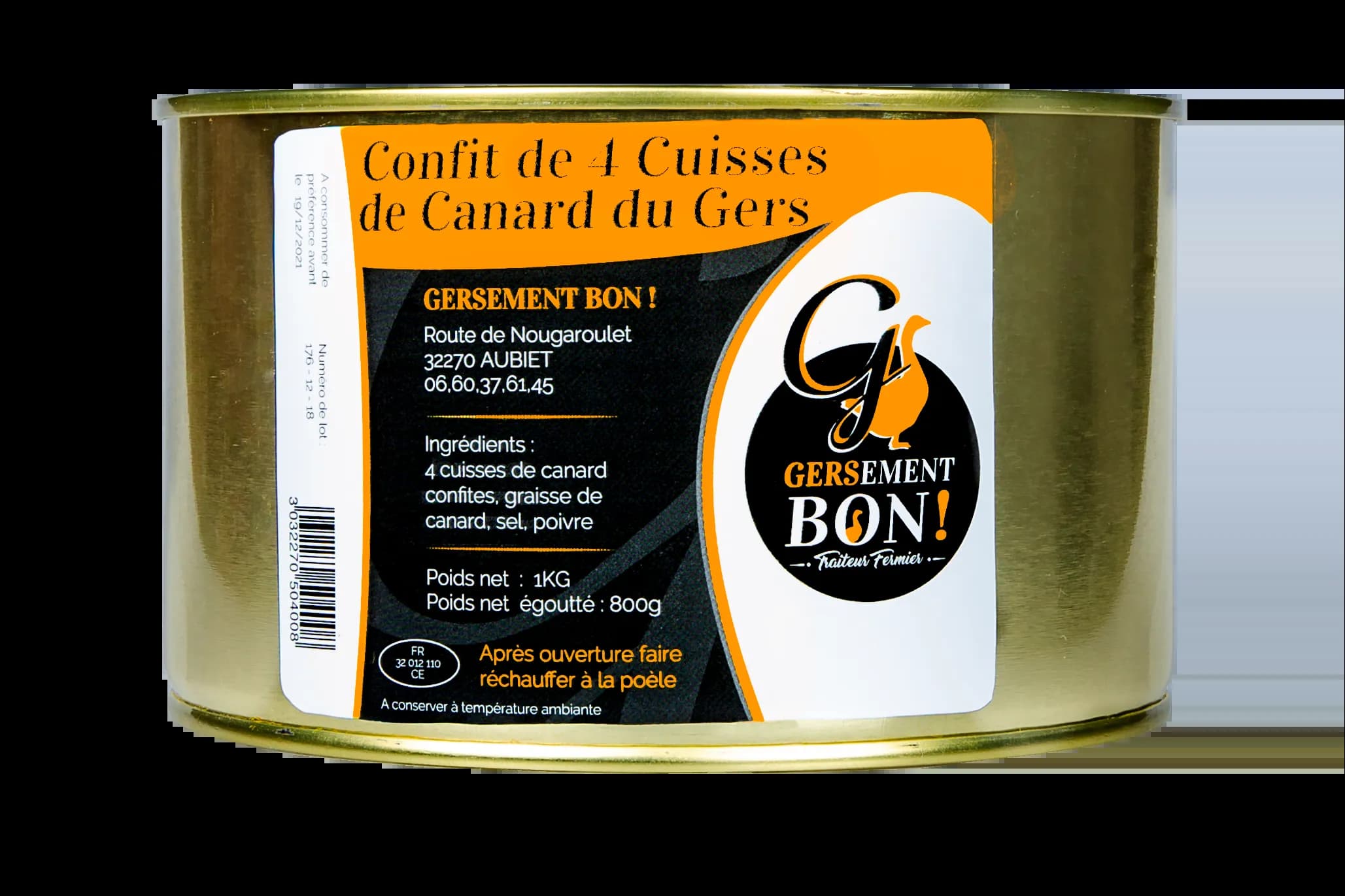 Confit de cuisses de canard