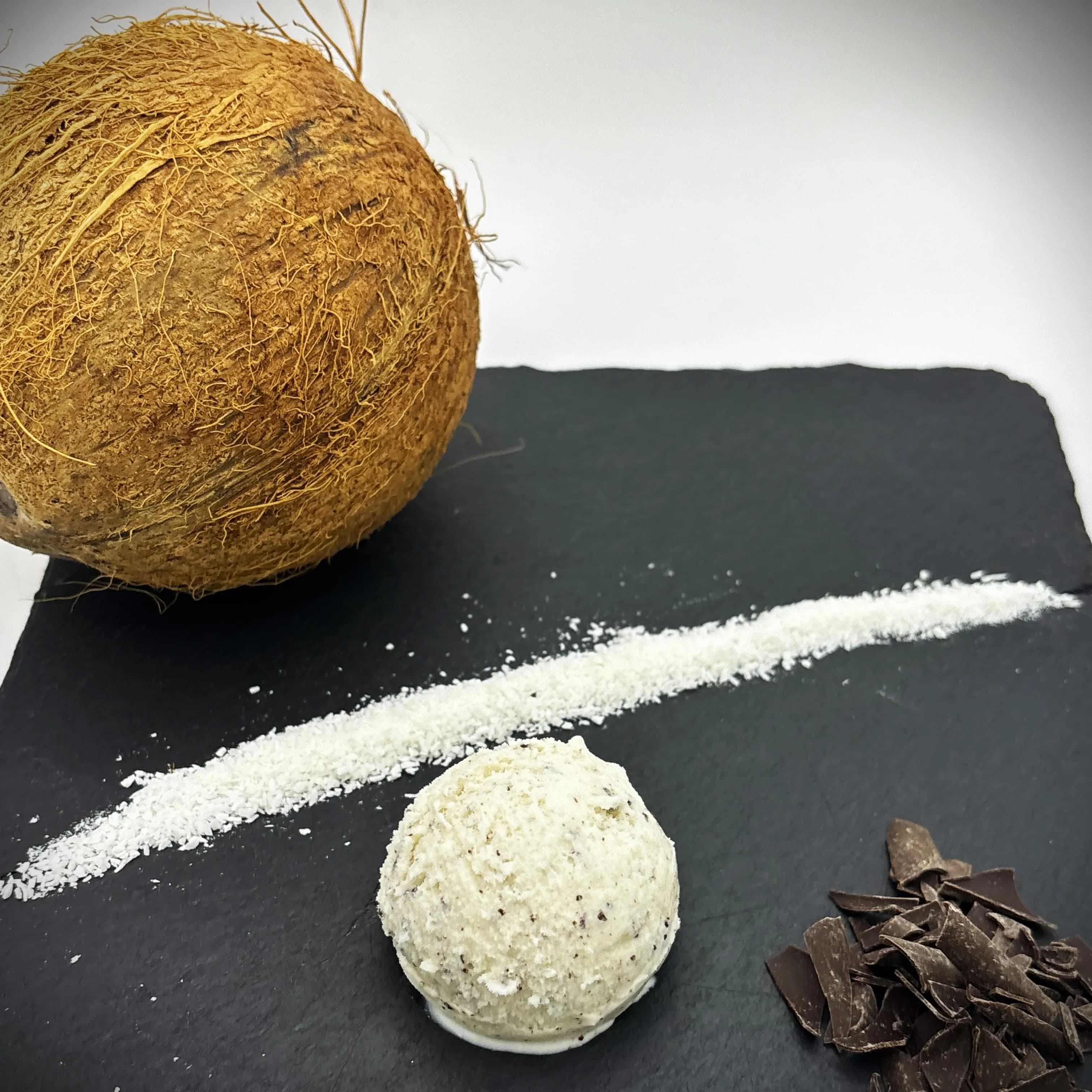 Crème Glacée Noix de Coco Eclat de Chocolat