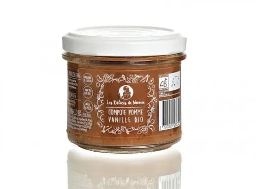 Lot de 3 Compotes Bio dès 6 Mois – Pomme & Vanille