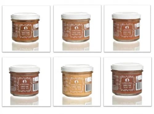 Lot de 6 Compotes Bio dès 10 Mois – Pomme Vanille, Cannelle, Pain d’Épices, Biscuit, Poire & Poire Cacao