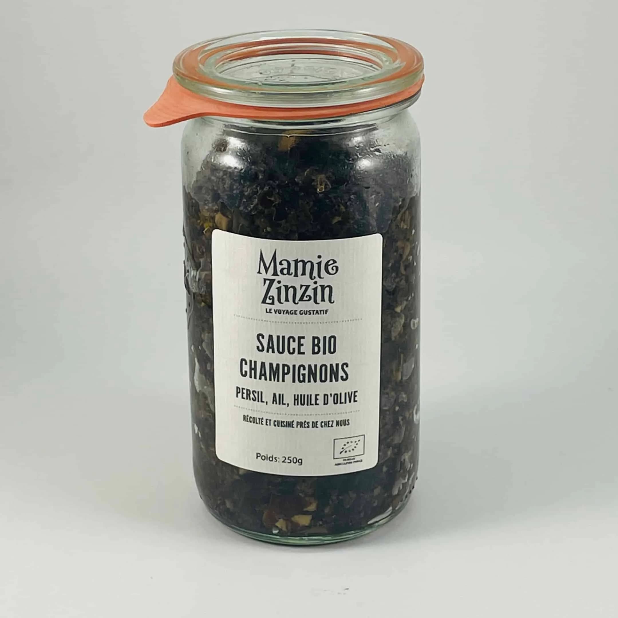 sauce bio champignons