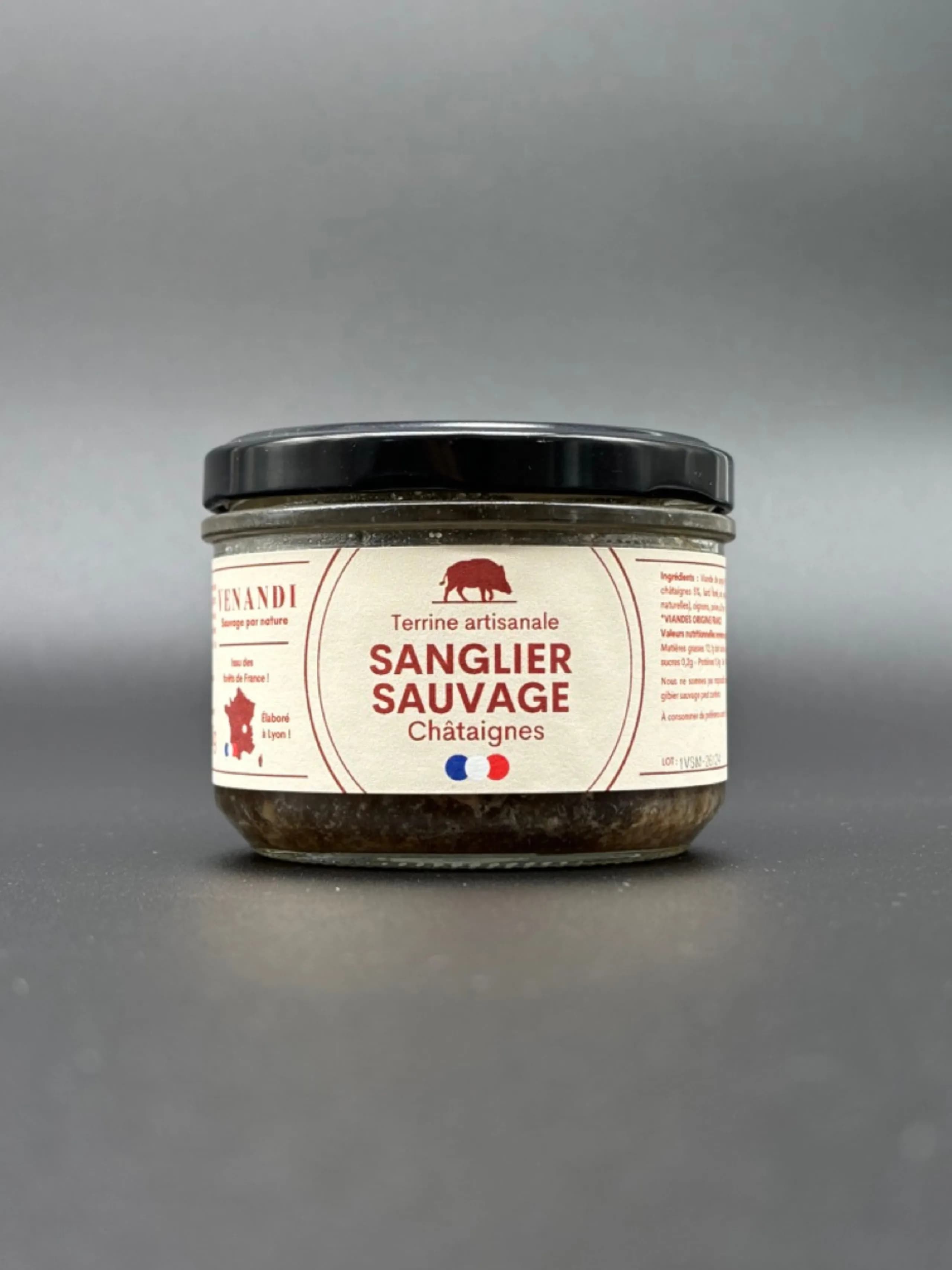 Terrine – Sanglier Sauvage 100% Français aux Châtaignes