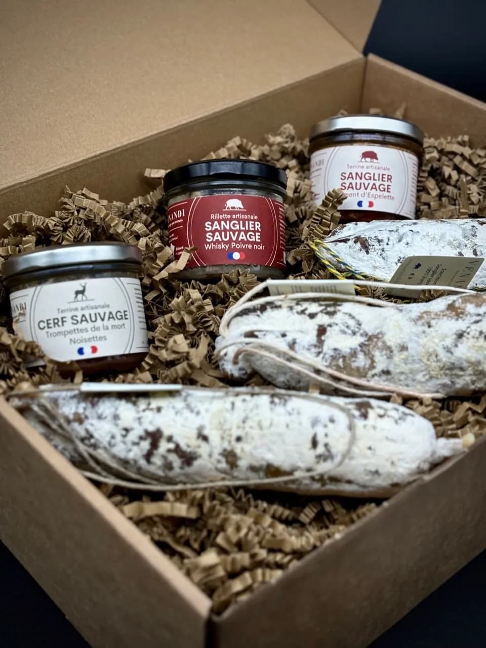 Coffret “Le Festif” – 6 produits de gibier