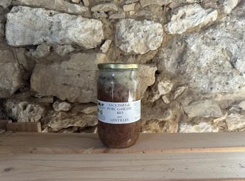 Saucisses de porc gascon aux lentilles BIO