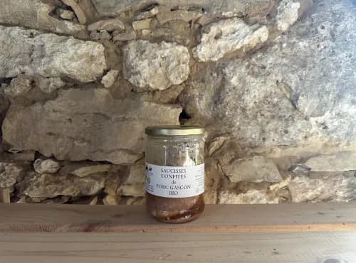 Saucisses confites de porc gascon BIO