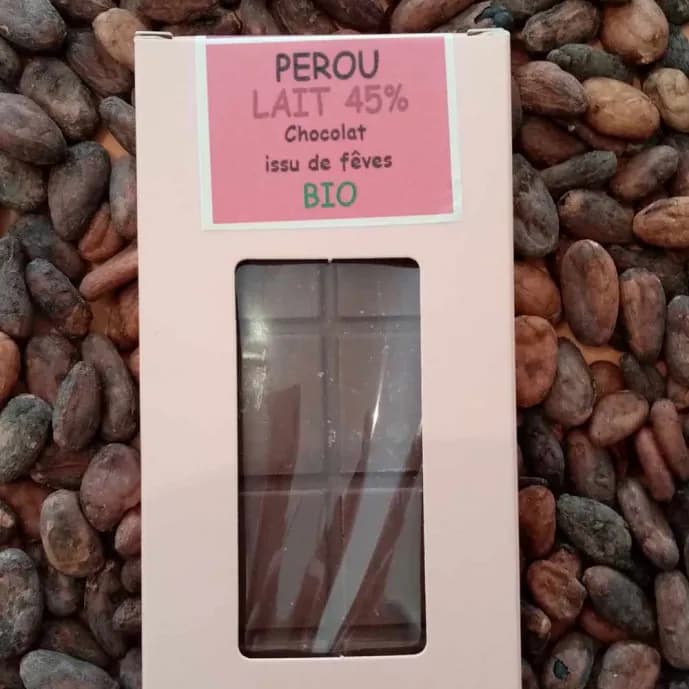 Plaque Chocolat au Lait origine Pérou - BIO