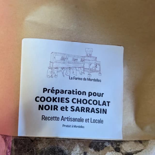 Préparation pour cookies chocolat noir et sarrasin toasté