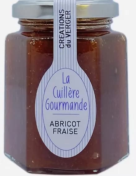 Confiture d'  ABRICOT du Gard -  FRAISE du Gard