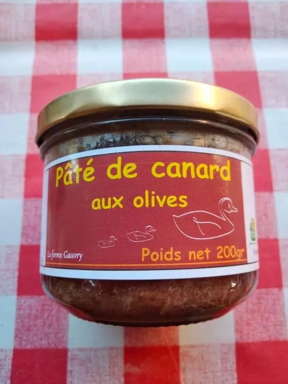 Pâté de canard aux olives