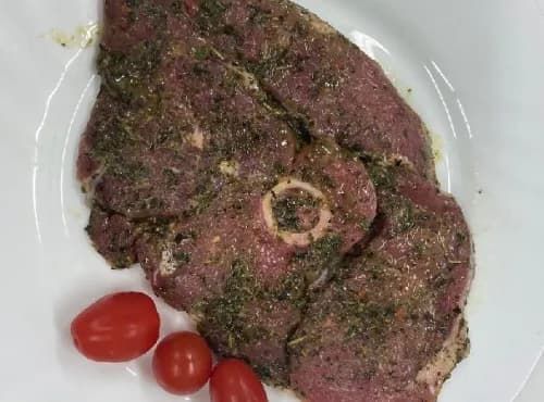 Tranche de gigot individuelle marinée ails et fines herbes