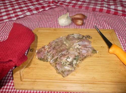 Cuisse de poulet fermier désossée marinée thym citron