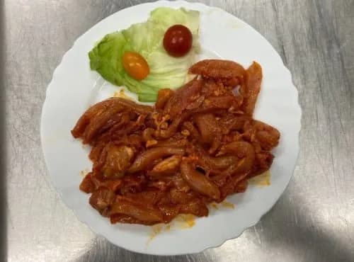 Colis Poulet Emincé Mariné à partager : curry, basque, paprika