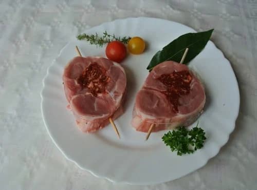 Brochettes d'Epaule d'agneau farcies Merguez
