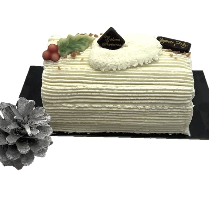 Buche Glacée 6/8 Parts Vanille / Framboise