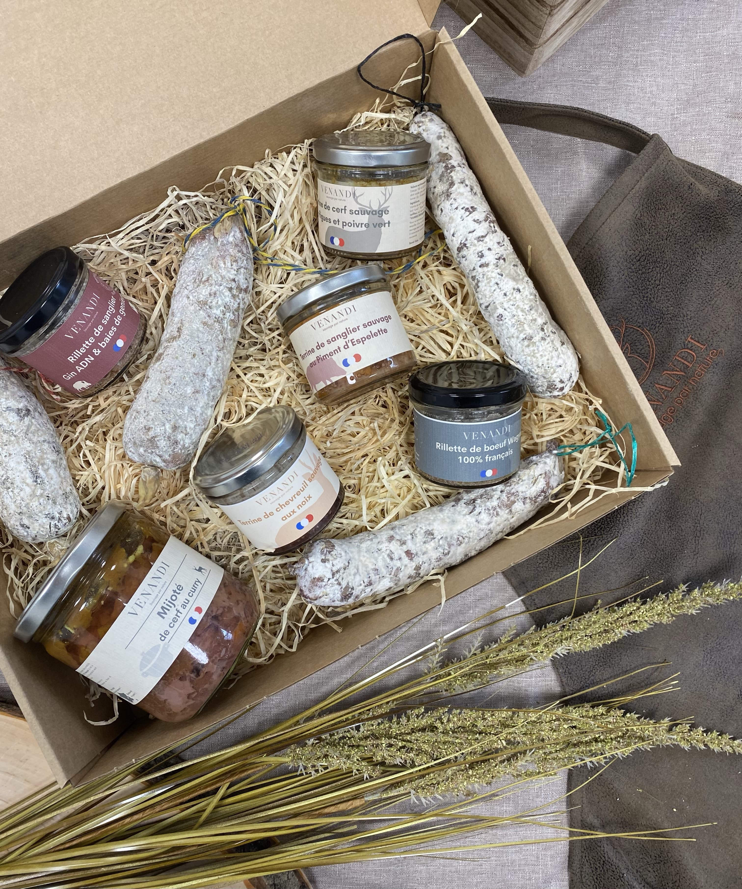 Coffret “La Quintessence” – 10 produits de gibier