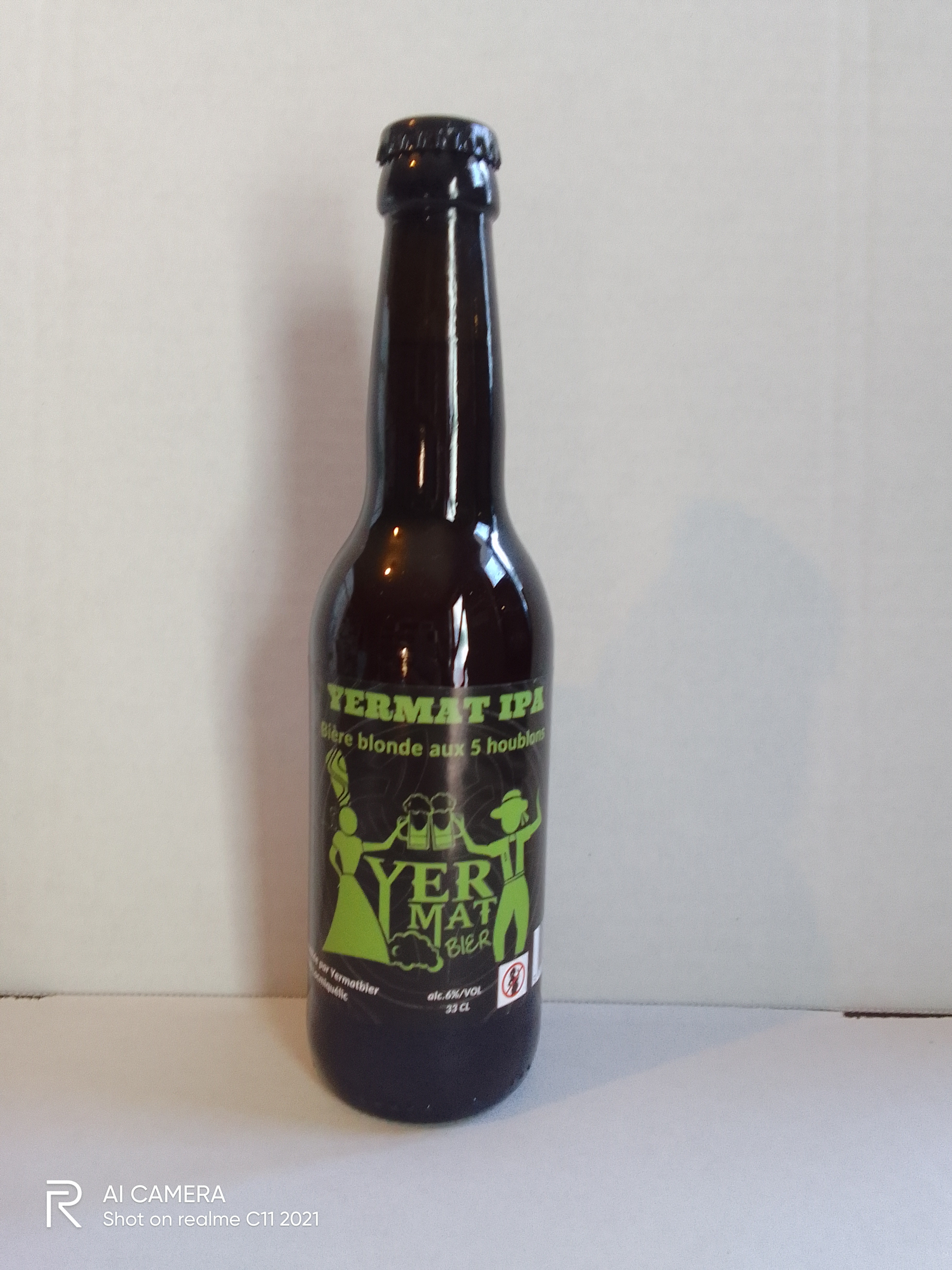Bière Artisanale Yermat IPA – Lot de 6 x 33cl