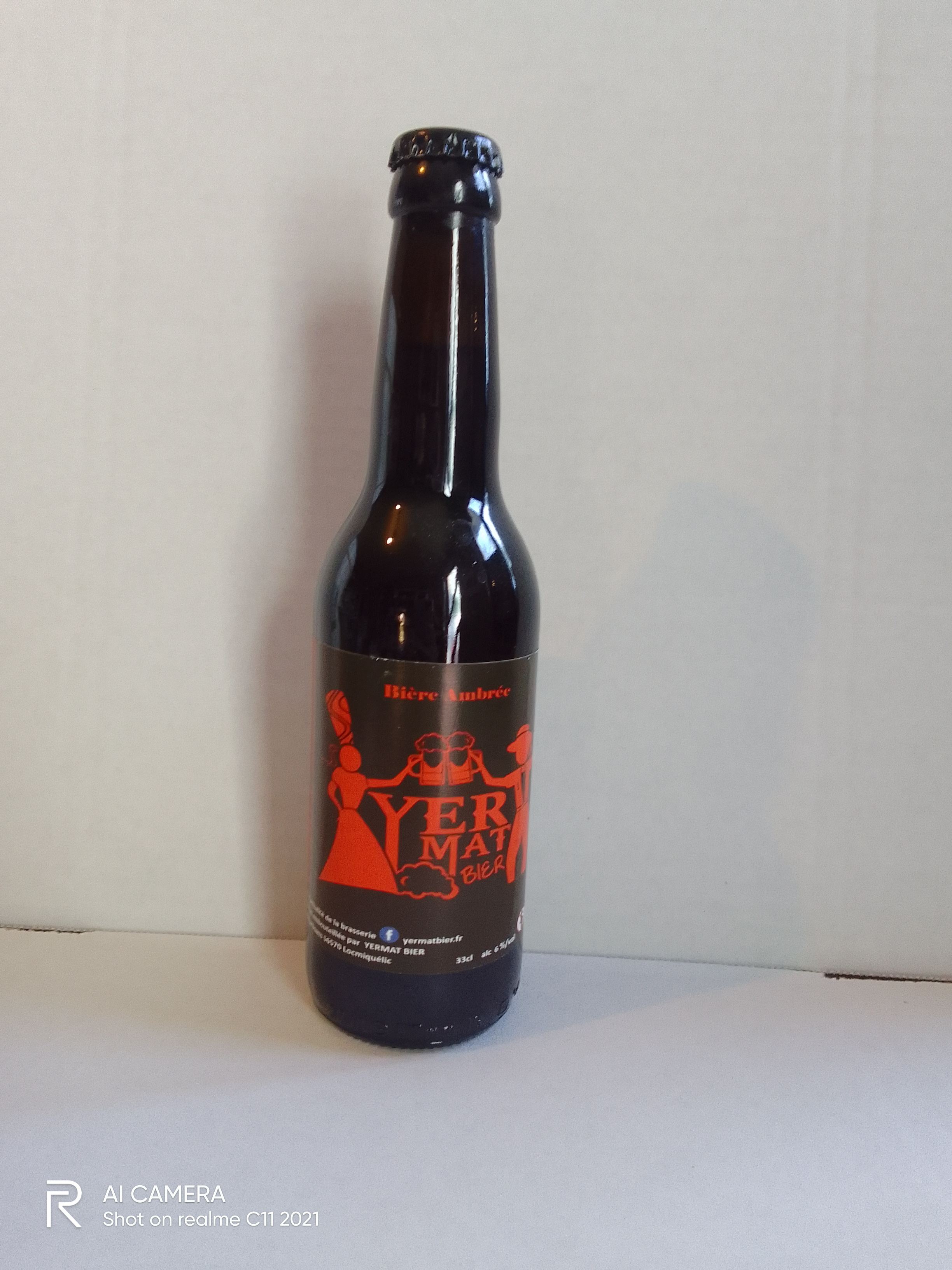 Bière Artisanale Yermat Ambrée – Lot de 6 x 33cl
