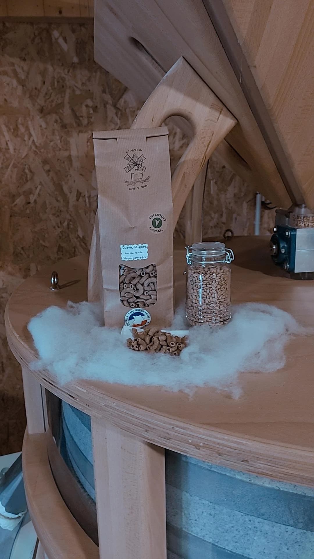 Pâtes  curvi Rigati au blé tendre Semi complète